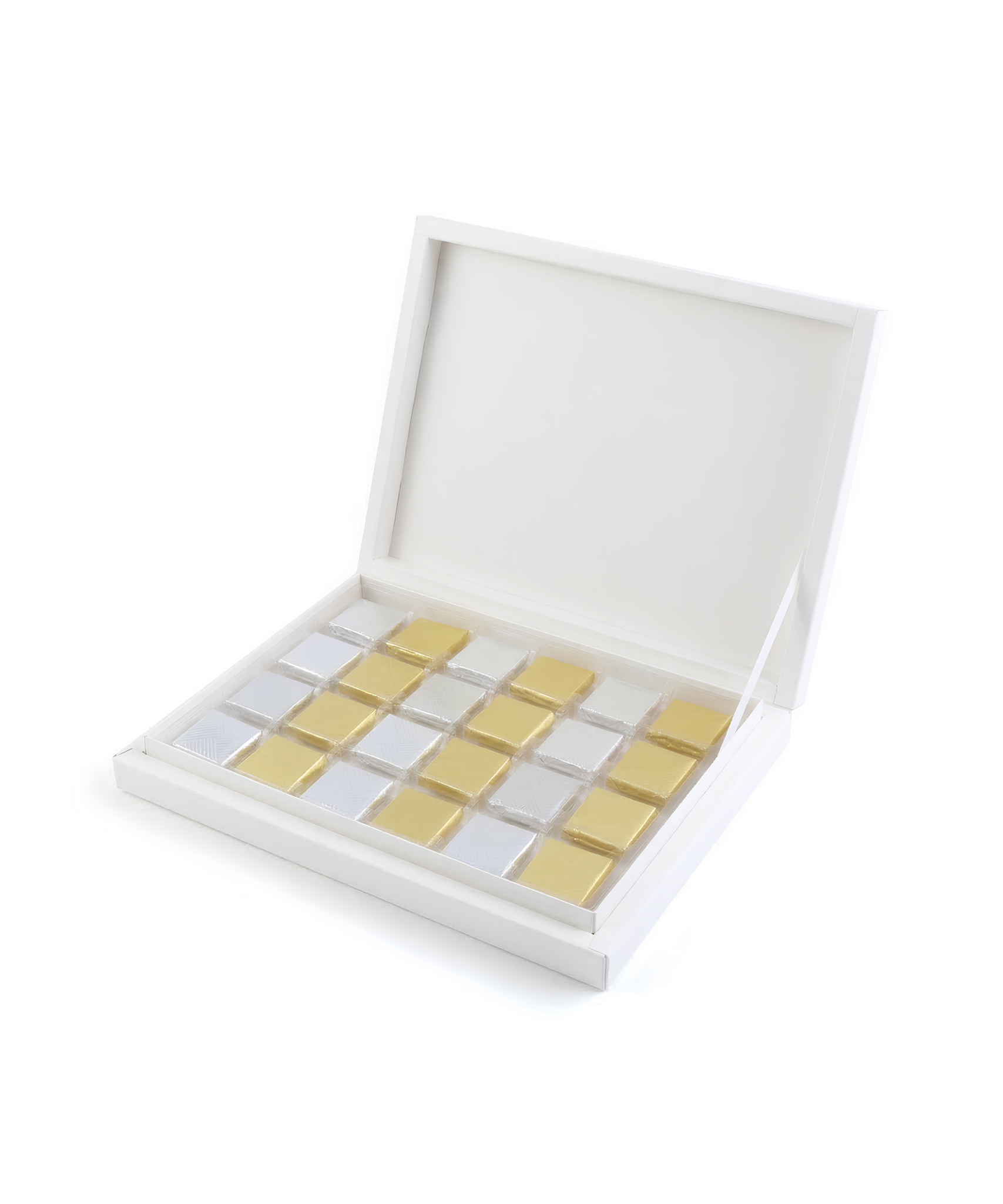 24 Bölmeli Madlen Çikolata – 48 Adet El Yapımı Belçika Callebaut Sütlü ve Bitter